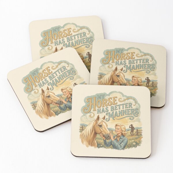 Item preview, My Horse Has Better Manners designed and sold by Vintage Sass Society.
