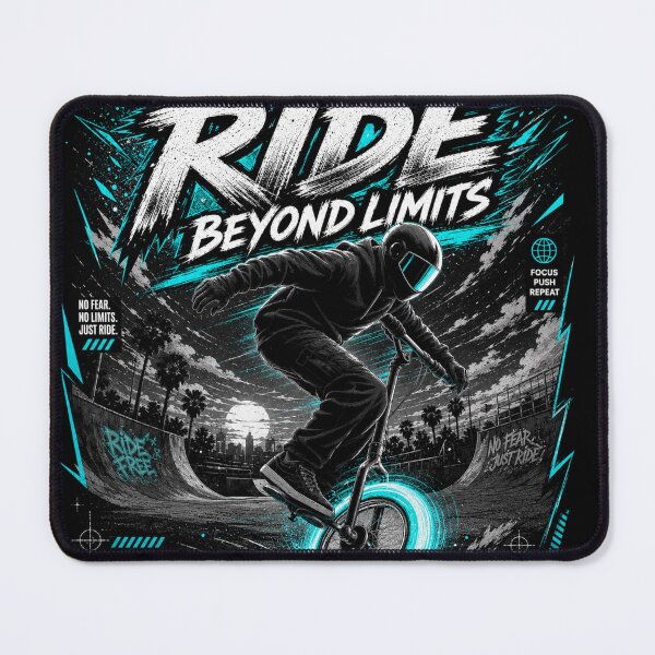 Item preview, Ride Beyond Limits – BMX Streetwear Graphic T-Shirt | Urban Freestyle Rider Design designed and sold by ZafTeez.