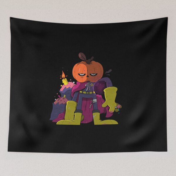 Item preview, Grumpy Pumpkin Head Hero: Post-Party Halloween designed and sold by karodesign5.