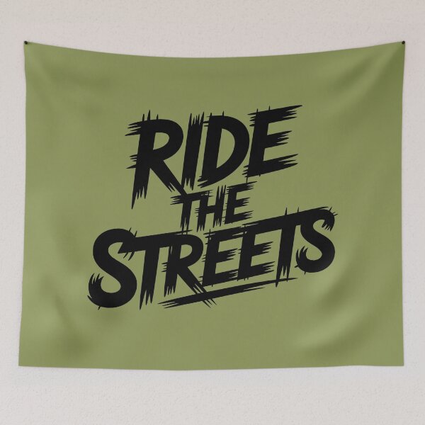 Item preview, Ride The Streets Brush Graffiti Streetwear Text designed and sold by DigitalArtx-com.