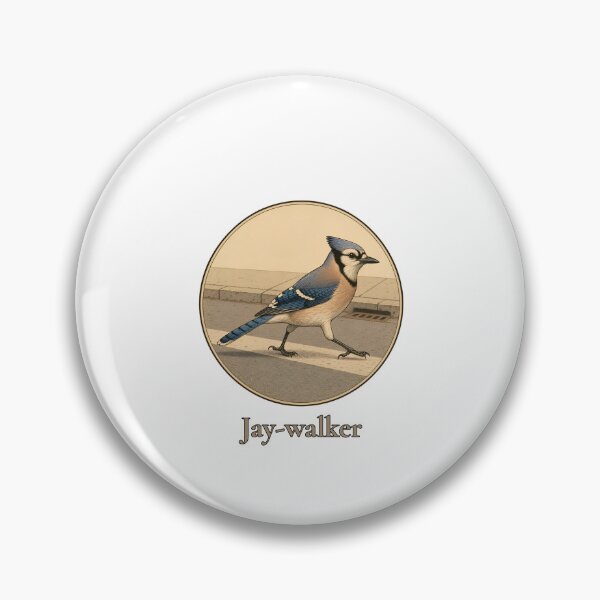 Item preview, Jay-walker Funny Blue Jay Bird Pun - Birdwatching Pun designed and sold by Neurospicy Trolls.