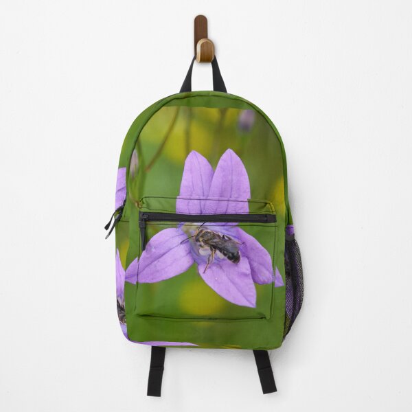 Item preview, Orange-legged furrow bee on Spreading Bellflower designed and sold by Jouko Lehto Photography.