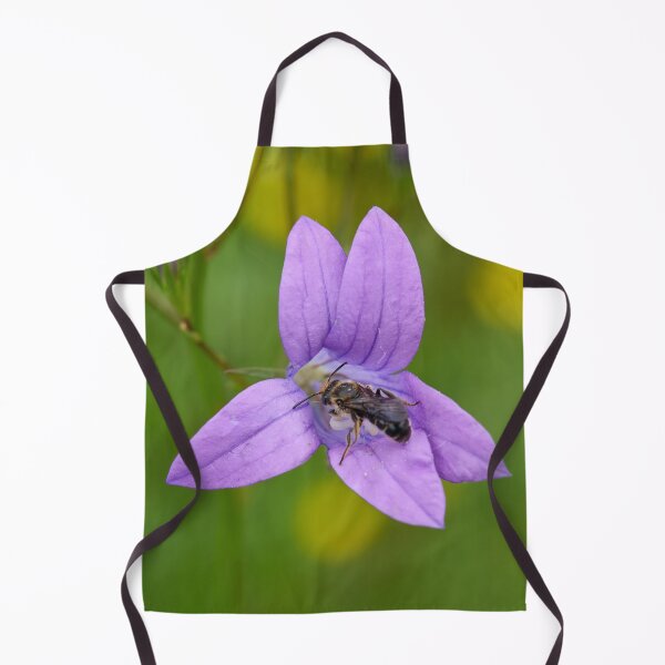Item preview, Orange-legged furrow bee on Spreading Bellflower designed and sold by Jouko Lehto Photography.