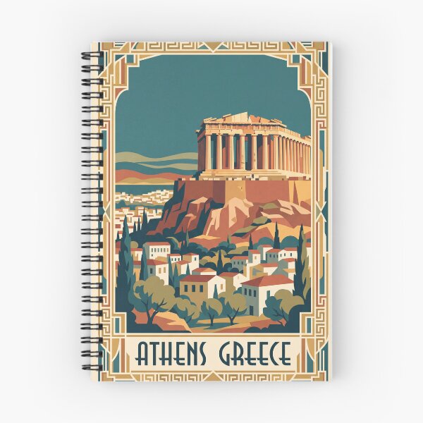 Item preview, Athens Greece Vintage Travel Poster designed and sold by Bomax121.
