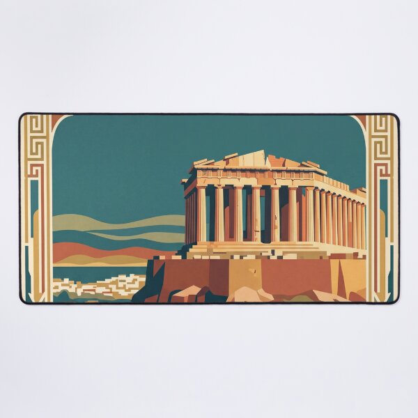 Item preview, Athens Greece Vintage Travel Poster designed and sold by Bomax121.