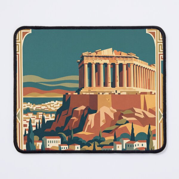 Item preview, Athens Greece Vintage Travel Poster designed and sold by Bomax121.