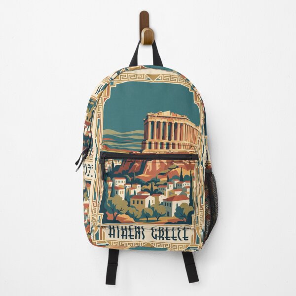 Item preview, Athens Greece Vintage Travel Poster designed and sold by Bomax121.