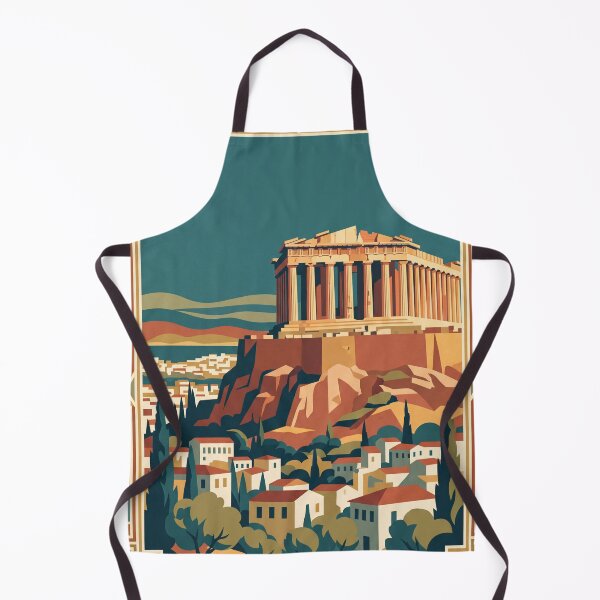 Item preview, Athens Greece Vintage Travel Poster designed and sold by Bomax121.