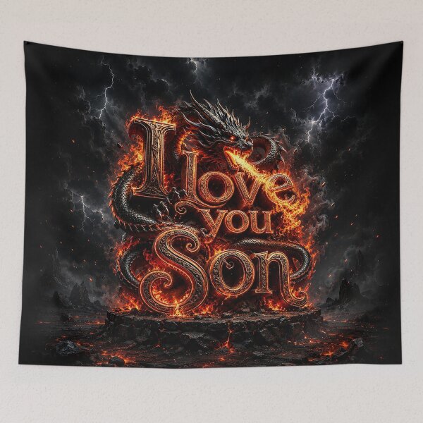 Item preview, Emberbound Dragonheart: I Love You Son designed and sold by BlissBlvdShop.