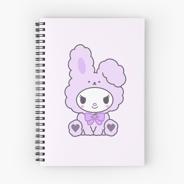 Item preview, Cute Kuromi Pastel Purple Bunny Girl Art | Kawaii Fluffy Lavender Sticker bunny suit designed and sold by Mypixieart.