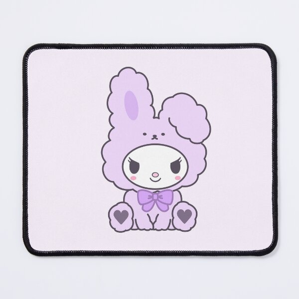 Item preview, Cute Kuromi Pastel Purple Bunny Girl Art | Kawaii Fluffy Lavender Sticker bunny suit designed and sold by Mypixieart.