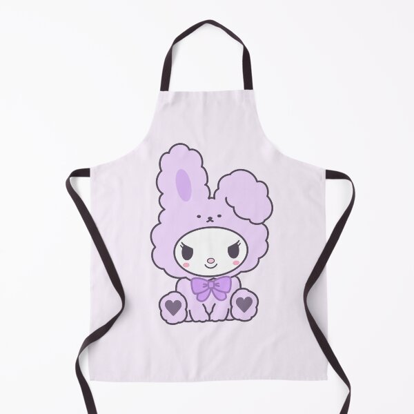 Item preview, Cute Kuromi Pastel Purple Bunny Girl Art | Kawaii Fluffy Lavender Sticker bunny suit designed and sold by Mypixieart.