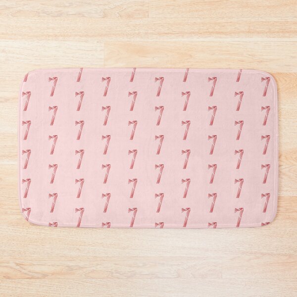 Item preview, Pink Ribbon Lettering, Number 7, alphabet typography  designed and sold by 1centimetersqd.