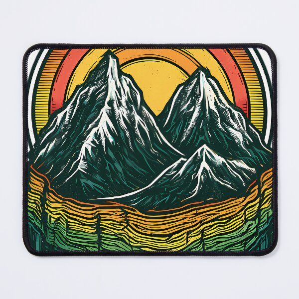 Item preview, Retro Mountain Gorpcore Emblem designed and sold by Structure-Blue.