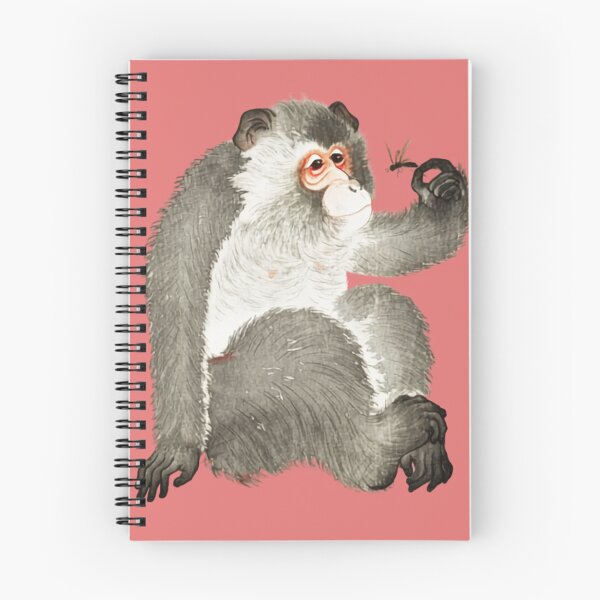 Item preview, Japanese Animal Art  - Monkey - Modern Ukiyo-e  - Japandi,  Dusty Pink designed and sold by Black Swallow.
