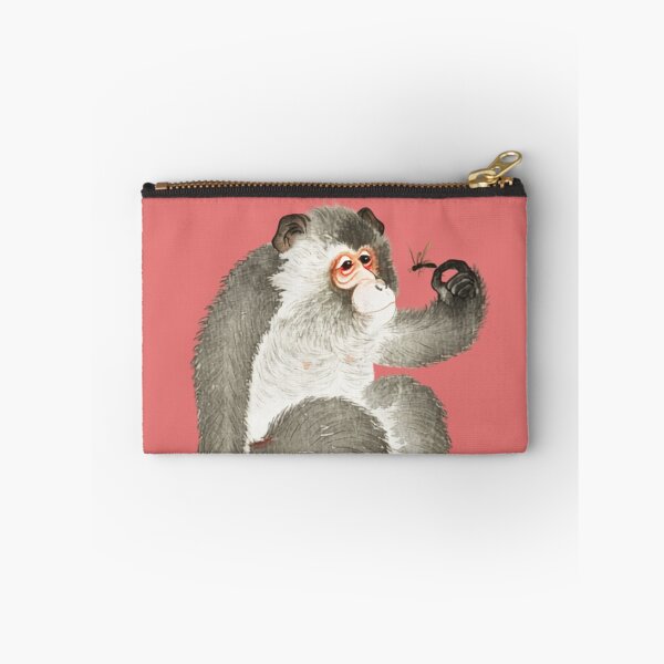 Item preview, Japanese Animal Art  - Monkey - Modern Ukiyo-e  - Japandi,  Dusty Pink designed and sold by Black Swallow.