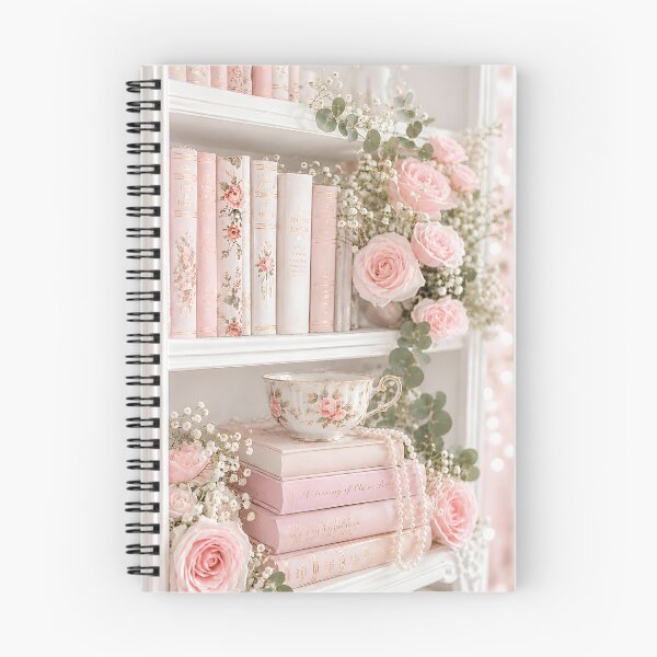 Item preview, Coquette Pink Books and Roses designed and sold by etherumi.