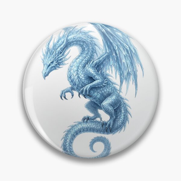 Item preview, Frostborn Crystal Dragon of the Frozen Realm designed and sold by DragonSerpent Ink.