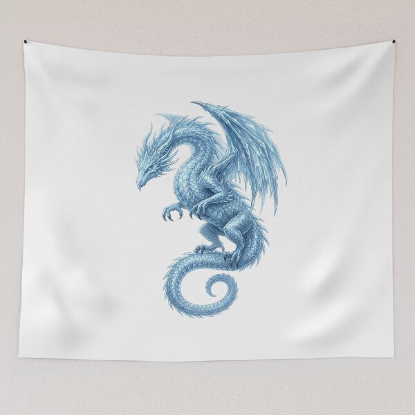 Item preview, Frostborn Crystal Dragon of the Frozen Realm designed and sold by DragonSerpent Ink.