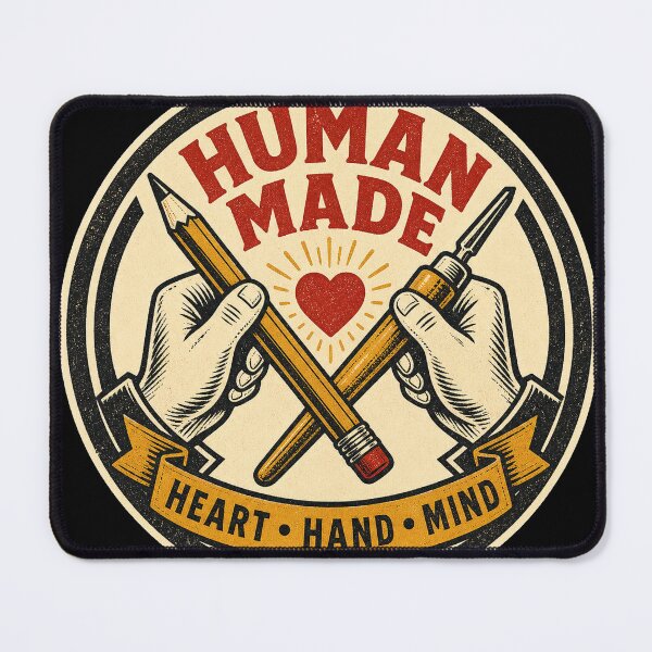 Item preview, Human Made – Heart Hand Mind Vintage Artist Emblem designed and sold by Emma Studio.