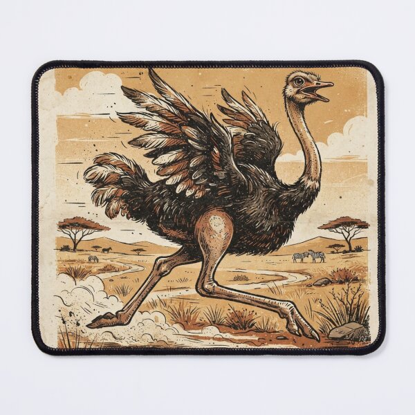 Item preview, Ostrich vintage style designed and sold by KRIDD-DESIGN.