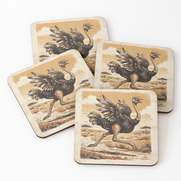 Item preview, Ostrich vintage style designed and sold by KRIDD-DESIGN.