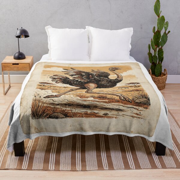 Item preview, Ostrich vintage style designed and sold by KRIDD-DESIGN.