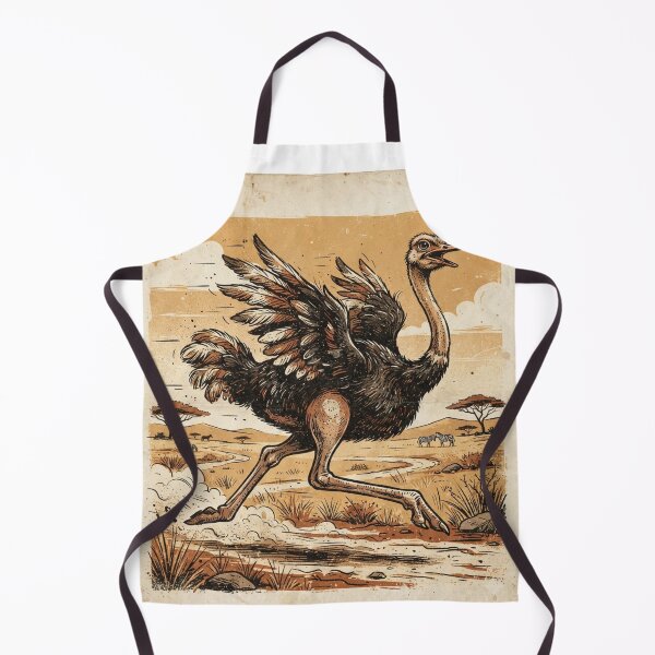 Item preview, Ostrich vintage style designed and sold by KRIDD-DESIGN.