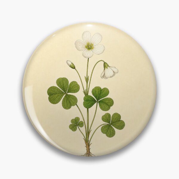 Item preview, Vintage Wood Sorrel Botanical Print designed and sold by NuvoraNest.