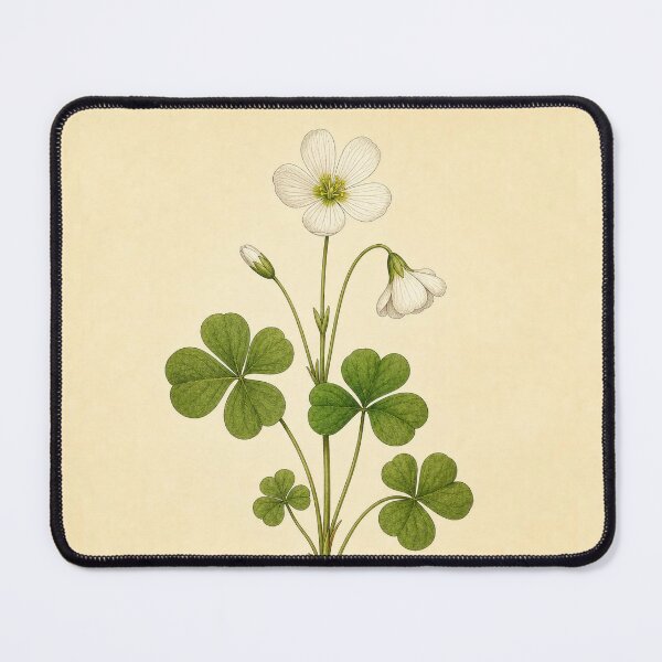Item preview, Vintage Wood Sorrel Botanical Print designed and sold by NuvoraNest.