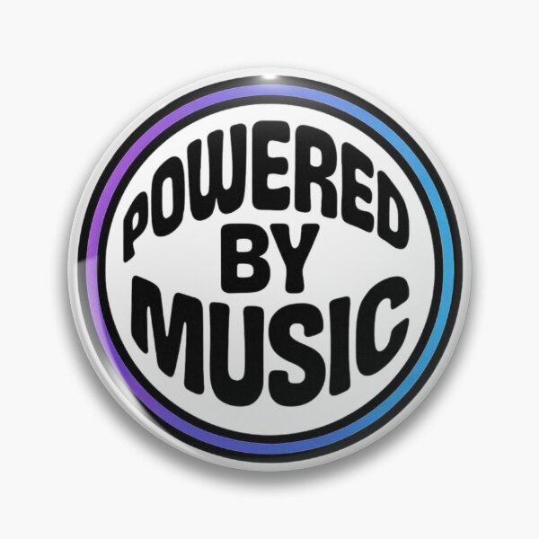 Item preview, Powered by Music | Electronic Music Lifestyle Typography Design designed and sold by |TRSSHOP|.