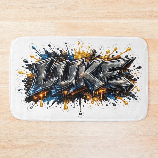 Item preview, Luke – Metallic 3D Graffiti Name designed and sold by AlexLineArt.