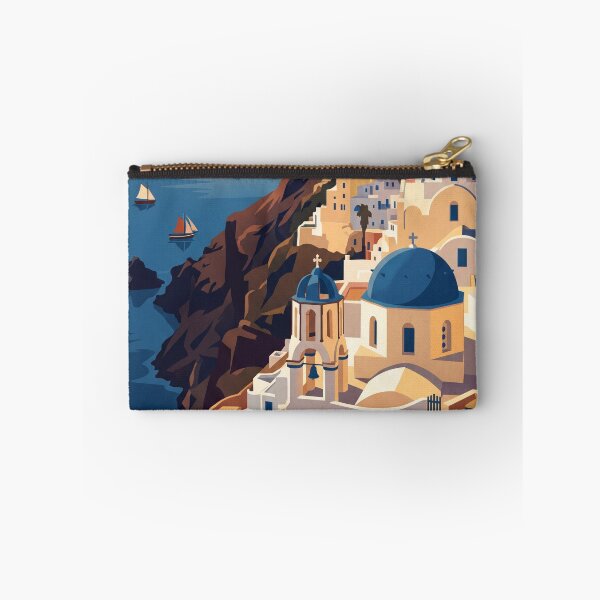 Item preview, Santorini Greece Vintage Travel Poster  designed and sold by Bomax121.