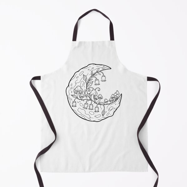 Item preview, Enchanted Crescent Moon Mushroom Forest designed and sold by ArtPer-design.