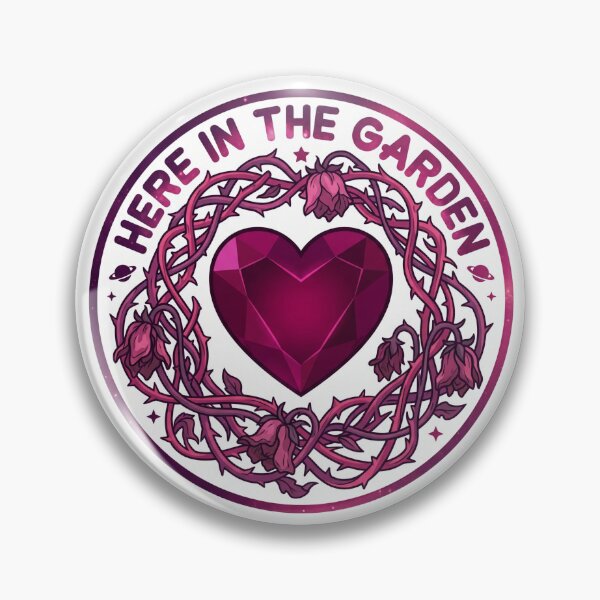 Item preview, "Here in the Garden" Spinel Heart Sticker designed and sold by 0Zetgest.