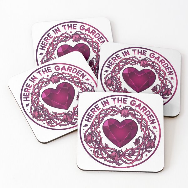 Item preview, "Here in the Garden" Spinel Heart Sticker designed and sold by 0Zetgest.