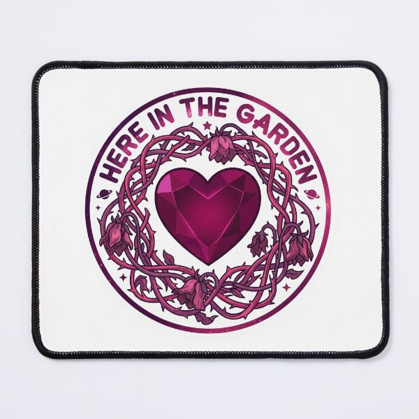 Item preview, "Here in the Garden" Spinel Heart Sticker designed and sold by 0Zetgest.