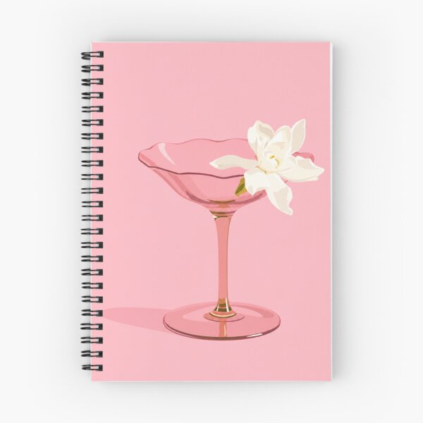 Item preview, Pink Martini Glass with White Lily designed and sold by minbadesign.
