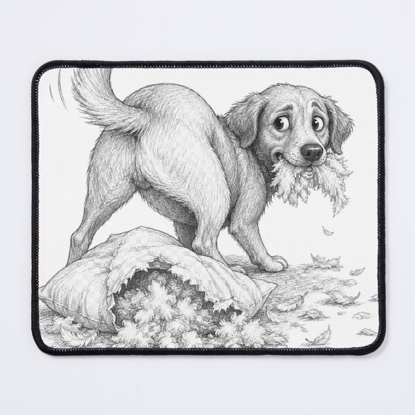 Item preview, Worth It – Guilty Dog Pillow Disaster designed and sold by CMA Design Studio.