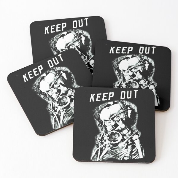 Item preview, Keep Out Skeleton designed and sold by weirdove.