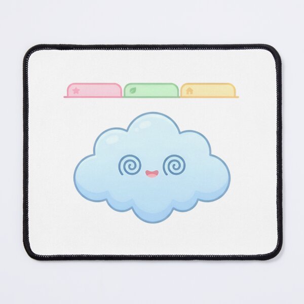 Item preview, Cute Pastel Cloud Too Many Tabs Open Tech Humor designed and sold by TechBro67.