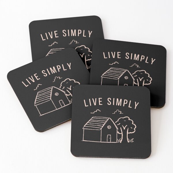 Item preview, Live Simply Cottage Minimalist Design | Simple Living Aesthetic | Cozy Cottage Life Graphic Tee designed and sold by Stillpath Co..