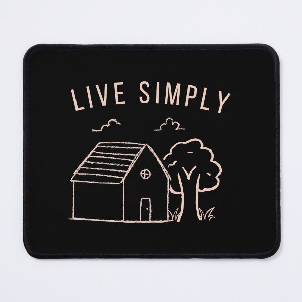 Item preview, Live Simply Cottage Minimalist Design | Simple Living Aesthetic | Cozy Cottage Life Graphic Tee designed and sold by Lynn Creates.