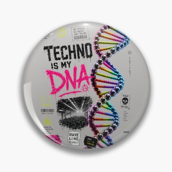 Item preview, techno is my dna designed and sold by DAX4ART.