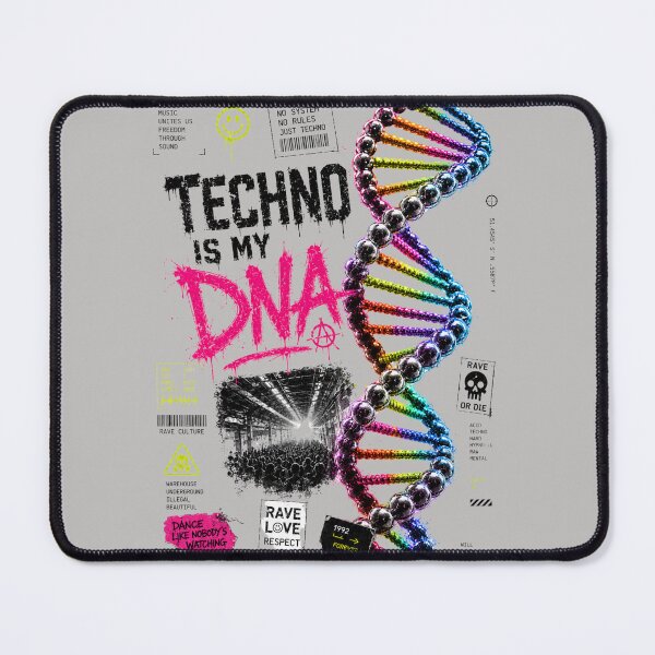 Item preview, techno is my dna designed and sold by DAX4ART.