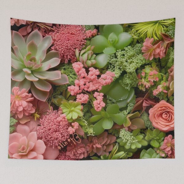 Item preview, Floral arrangement peach and pastel green color  designed and sold by Arjun4282.