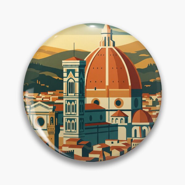 Item preview, Florence Italy Vintage Travel Poster designed and sold by Bomax121.