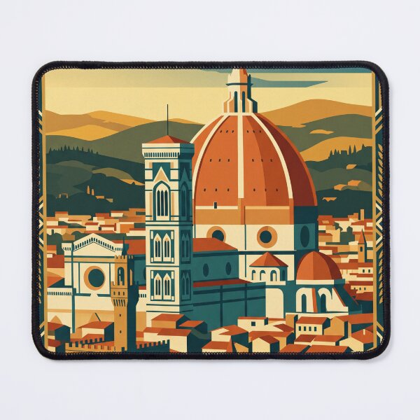 Item preview, Florence Italy Vintage Travel Poster designed and sold by Bomax121.
