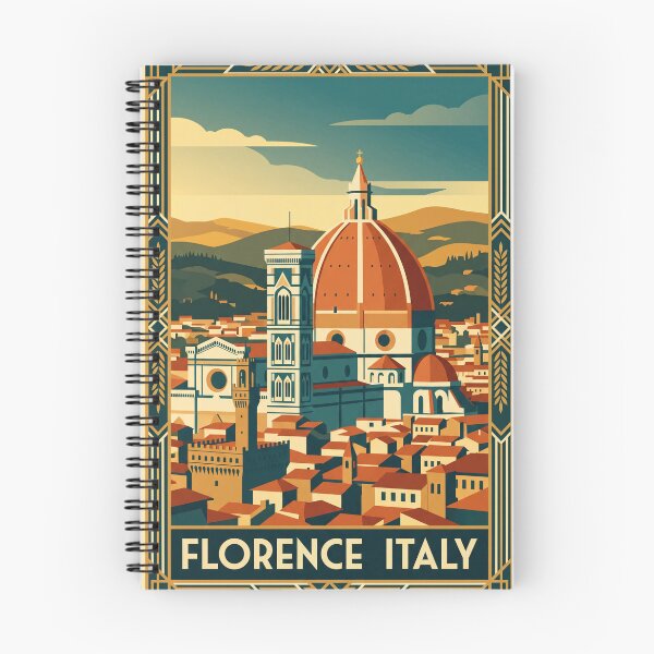 Item preview, Florence Italy Vintage Travel Poster designed and sold by Bomax121.