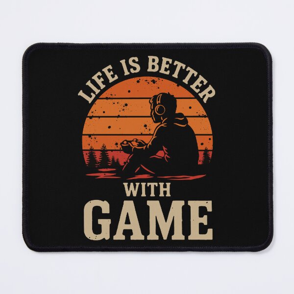 Item preview, Life Is Better With Game Vintage Gamer Sunset T-Shirt designed and sold by phsycartwork.
